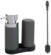 Сив силиконов комплект за миене на съдове Easy Squeez-e – Wenko