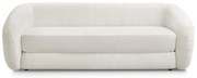 Бял шенилов сгъваем диван 228 cm Neyo – Bobochic Paris
