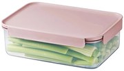 Кутия за храна CLASSIC PLUS 2,8 л розова/прозрачна