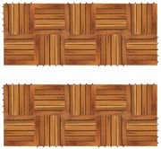 271790 vidaXL Декинг плочки, вертикален дизайн, 30x30 см, акация, 20 бр