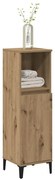 857112 vidaXL Шкаф за баня, дъб артизан, 30x30x100 см, инженерно дърво