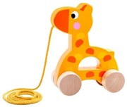 Tooky Toy - Дървена играчка за дърпане Giraffe TKC266