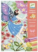 Djeco - Комплект за рисуване с брокат The gentle life of fairies DJ09516