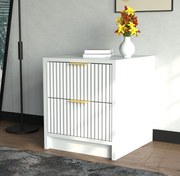 Нощно шкафче Allegro-Бяло