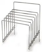 Иноксова стойка квадратна за дъски 29,5x21,5x37,5см (608359)