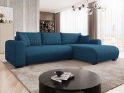 Ъглов диван Merkos I-Тъмно синьо