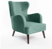 Кадифено кресло в цвят мента Noemye – Bonami Selection