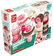 Hape - Детски дървен комплект, Ягодов десерт, 7 части