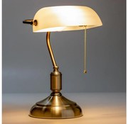 Brilagi - Настолна лампа BANK OFFICE 1xE27/60W/230V месинг/бяла