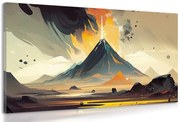 Картина на платно – Активен вулкан