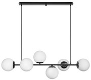 Полилей ФИОРЕ, черен/бял, 6xE27