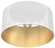 Полилей за повърхностен монтаж LOFT SHADE 3xE27/60W/230V бял/златист