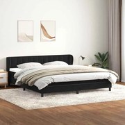 3317873 vidaXL Box Spring легло с матраци Black 180x210 cm Velvet