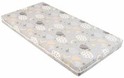 KIKKA BOO Матрак FANTASIA PLUS 60/120/6 см CLOUDS GREY