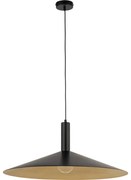 Пендел CAPRI 1xE27/15W/230V Ø 70 см черен/златист