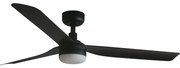 FARO 33815WT-21-LED Димируем таванен вентилатор PUNT M LED/18W/230V черен Ø 132 см WT + д.у.