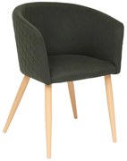 Трапезен стол atmosphera Marlo, Текстил - Зелен