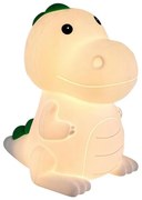 LED RGB димируема презареждаема детска нощна лампа LED/2,5W/5V 3000K 1200 mAh динозавър