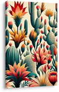 Картина на платно – Кактуси и екзотични цветя
