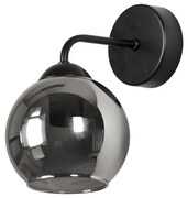 Аплик ЛАГО, черен/сив, 1xE27