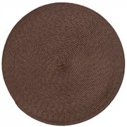 Horecano - Подложка за хранене кръгла ф38см PVC тъмно кафява (9970)