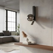 СТЕННА ЛАМПА APP1757-1W ЧЕРЕН ХРОМ