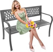 Алуминиева градинска пейка 125 x 53 x 77 см