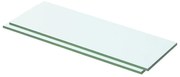 3051557 vidaXL Рафтове, 2 бр, панели прозрачно стъкло, 50x12 см