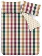 Двойно удължено спално бельо 230x220 cm Autumn Check – Catherine Lansfield