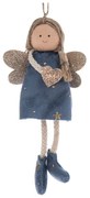 Текстилна Коледна украса 16 cm Angel – Dakls
