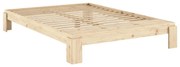 Двойно легло от масивен бор с включена подматрачна рамка в естествен цвят 160x200 cm Layers – Karup Design