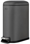 Тъмносиво метално кошче за боклук с педал 10 l Walther – Mette Ditmer Denmark