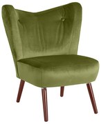 Зелен фотьойл от кадифе Sari - Max Winzer