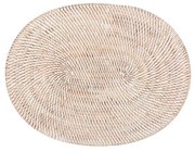 Бяла подложка от ратан, 30 x 40 cm - Tiseco Home Studio