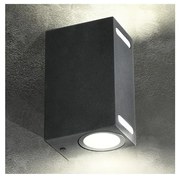 Екстериорен аплик QUERK 2xGU10/35W/230V IP54 15 см черен