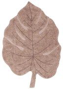 Розов ръчно изработен памучен детски килим подходящ за пране 120x180 cm Monstera Vintage Nude – Lorena Canals