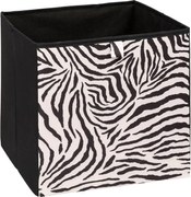 Кутия за съхранение 5five Mix & Modul Zebra, 31x31 cm - Черна