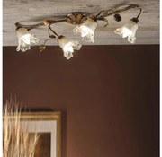 ONLI - Таванно осветително тяло ARIANNA 4xE14/6W/230V бронзово