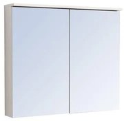 Горен шкаф за баня с огледало ALFIO 8017-70, Inter Ceramic, PVC, бял, 80x17x70см