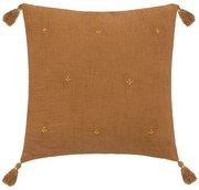 Декоративна възглавница atmosphera Gold, 40x40 cm - Кехлибар