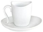 Horecano - Порцеланова чаша с чинийка 230мл ЕЛИПС (3344) - Китайски порцелан