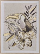 Картина atmosphera Rafi, Принт на платно 50x70 см, Тукан, Ефект алуминий