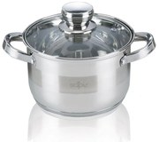 Тенджера с капак SAPIR SP 1210 LI24, 6.5 литра, 24х14.5 см, Многослойно дъно, Индукция, Инокс