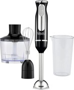 Разопакован: Пасатор, чопър и миксер 3в1 Oliver Voltz OV51112KSC, 800W, 700ml, Стоманена приставка, 2 скорости, Черен/Инокс