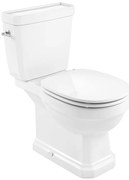 Тоалетна чиния за моноблок, Roca, A3420A7000 с двойно оттичане, Rimless, 37x67x77см