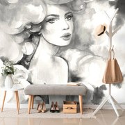 Тапет – Очарование на жена в черно-бяло