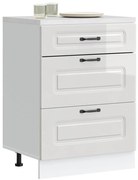 854281 vidaXL Кухненски шкаф "Kalmar" с висок гланц, бяло, инженерно дърво