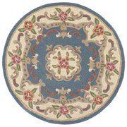 Син вълнен килим , ⌀ 120 cm Aubusson - Flair Rugs