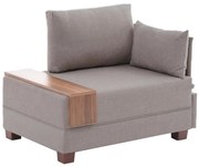 Ъглово кресло TULA бежово дясно