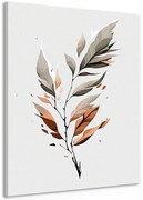 Картина на платно – Минималистичен лист в движение